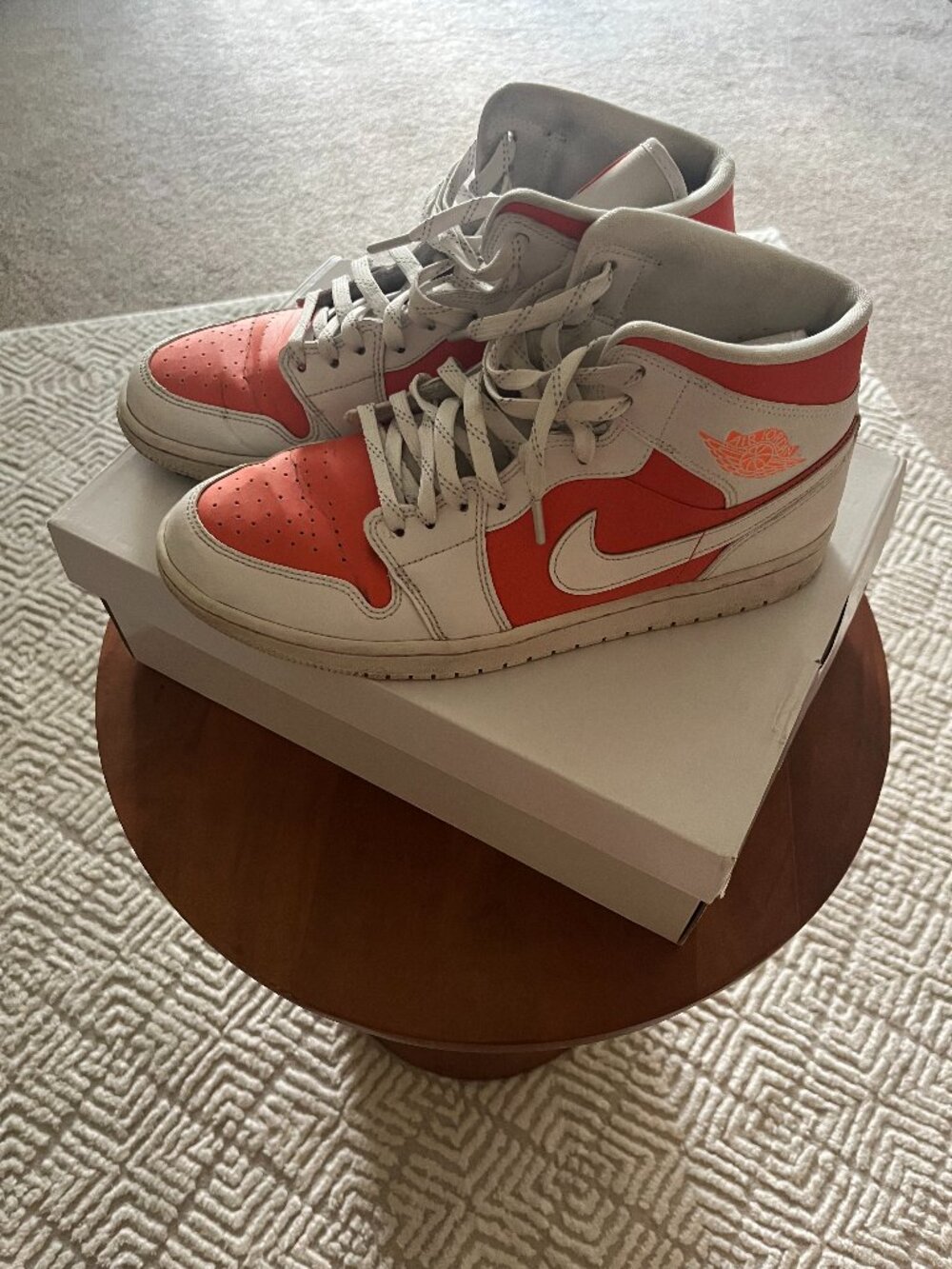Nike Jordan 1 Mid in Citrus Orange M 10.5/W 12